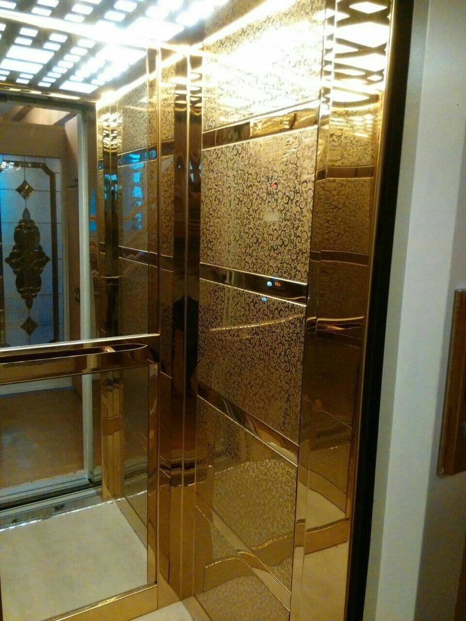 کابین استیل طرح دار لوکس